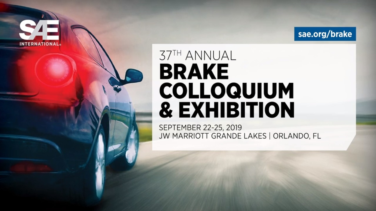 SAE Brake COLLOQUIUM & EXHIBITION 22. – 25. September 2019